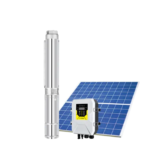 Hybsun 3UP750-60-6C DC Solar Well Pump — 750 W DC Submersible Solar Well Pump for Shallow-to-Medium Boreholes